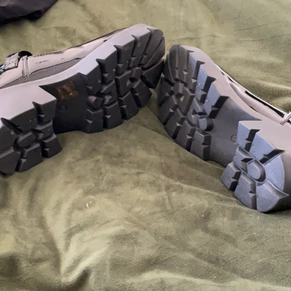 Euc Black Pattern, Leather Platform, Mary Jane’s - image 3